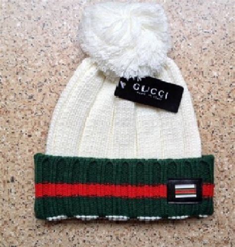 gucci hat white|white gucci beanie.